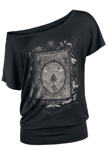 Gothicana by EMP - T-Shirt mit Book of Spells Print - T-Shirt - Donna - nero