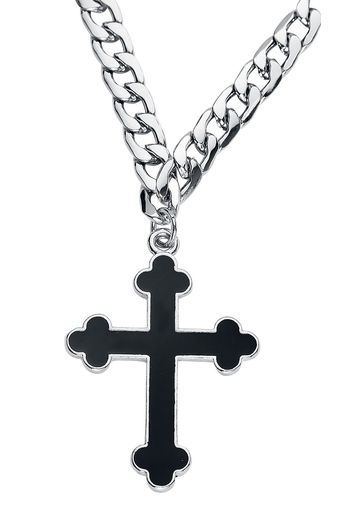 Gothicana by EMP - Plain Cross - Collana - Donna - colore argento