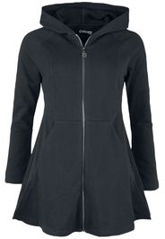 Gothicana by EMP - Flared hoodie with devil horns - Felpa jogging - Donna - nero