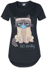 Grumpy Cat - Go Away - T-Shirt - Donna - nero