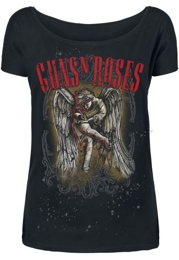 Guns N' Roses - Sketched Cherub - T-Shirt - Donna - nero