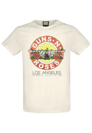 Guns N' Roses - Amplified Collection - Vintage Bullet - T-Shirt - Uomo - panna