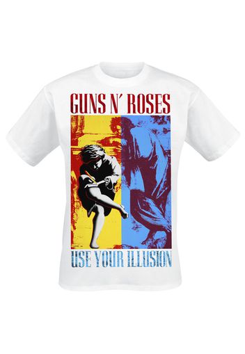 Guns N' Roses - Use Your Illusion - T-Shirt - Uomo - bianco