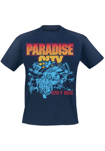 Guns N' Roses - Paradise City Creature - T-Shirt - Uomo - blu navy