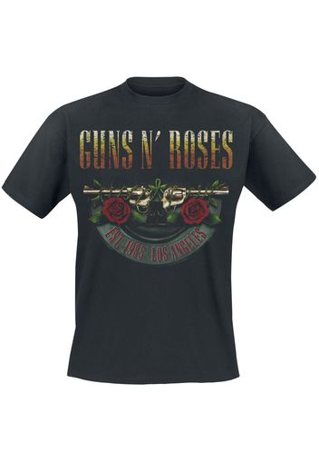 Guns N' Roses - Logo and Bullet Europe Tour 2017 - T-Shirt - Uomo - nero