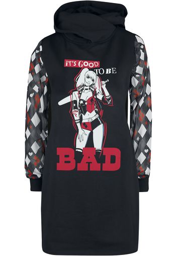 Harley Quinn - Duo Sweatdress - Abito media lunghezza - Donna - nero