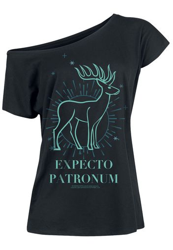 Harry Potter - Expecto Patronum - T-Shirt - Donna - nero