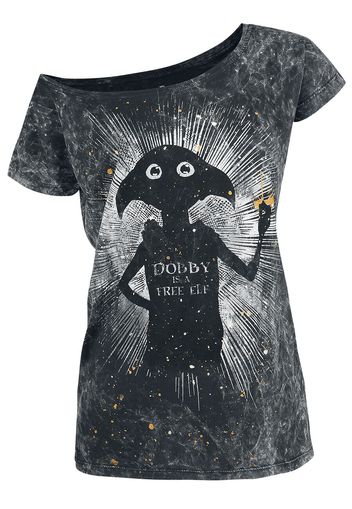 Harry Potter - Dobby Is A Free Elf - T-Shirt - Donna - nero