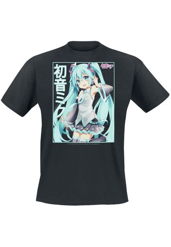 Hatsune Miku - Listen Up - T-Shirt - Uomo - nero