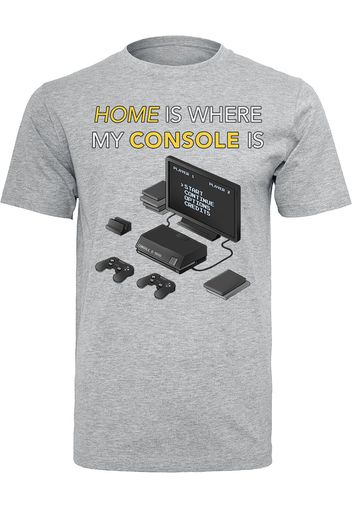 Home is Where My Console is -  - T-Shirt - Uomo - grigio