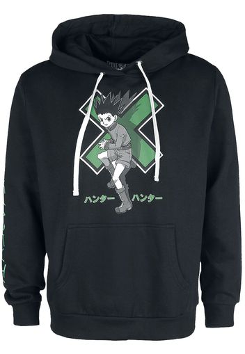 Hunter x Hunter - Gon Freecs - Felpa con cappuccio - Uomo - nero