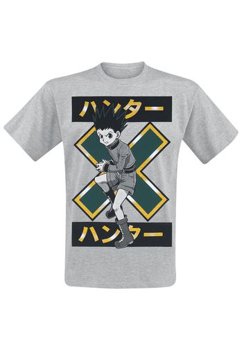 Hunter x Hunter - Gon - T-Shirt - Uomo - grigio