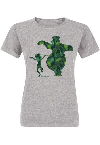 Il Libro della Giungla - Mowgli & Baloo - T-Shirt - Donna - grigio