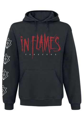 In Flames - Foregone Cover - Felpa con cappuccio - Uomo - nero