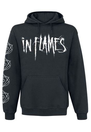 In Flames - Jesterhead White Raven - Felpa con cappuccio - Uomo - nero