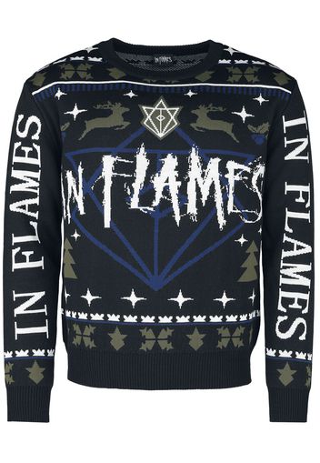 In Flames - Holiday Sweater 2022 - Christmas jumper - Uomo - multicolore