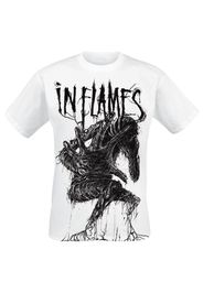 In Flames - Big Creature - T-Shirt - Uomo - bianco