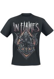 In Flames - Temple Mask - T-Shirt - Uomo - nero