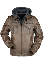 Indicode - Aaron - Giacca in similpelle - Uomo - marrone