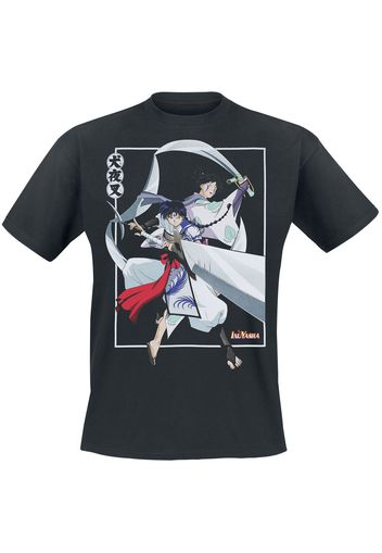 InuYasha - Miruko & Sango - T-Shirt - Uomo - nero