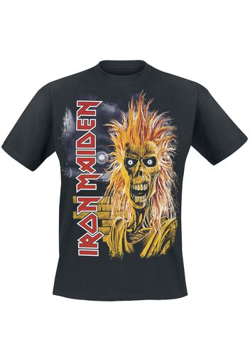 Iron Maiden - 1st Album Tracklist - T-Shirt - Uomo - nero