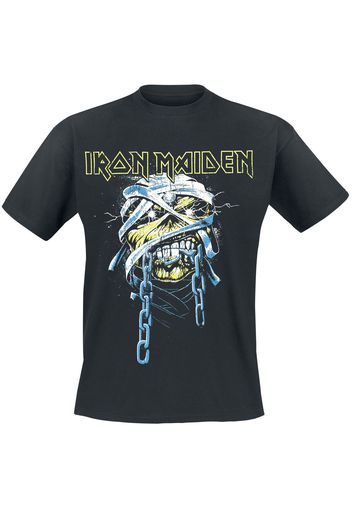 Iron Maiden - Powerslave Head - T-Shirt - Uomo - nero