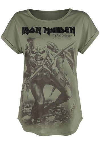 Iron Maiden - EMP Signature Collection - T-Shirt - Donna - verde oliva