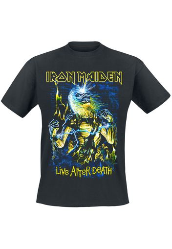 Iron Maiden - Live After Death - T-Shirt - Uomo - nero