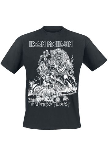 Iron Maiden - The Number Of The Beast - T-Shirt - Uomo - nero