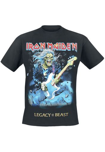 Iron Maiden - Eddie On Bass - T-Shirt - Uomo - nero