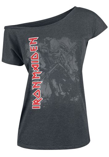 Iron Maiden - Trooper - T-Shirt - Donna - grigio sport