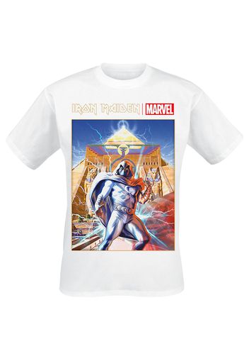 Iron Maiden - Iron Maiden x Marvel Collection - Moon Knight - T-Shirt - Uomo - bianco