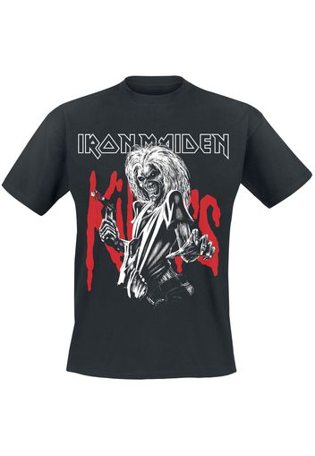 Iron Maiden - Killers Eddie Large Graphic - T-Shirt - Uomo - nero