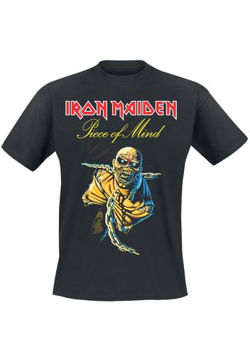 Iron Maiden - Piece Of Mind Tracklist - T-Shirt - Uomo - nero