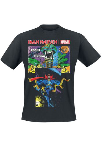 Iron Maiden - Iron Maiden x Marvel Collection - Dr. Strange In The Dark Realm - T-Shirt - Uomo - nero