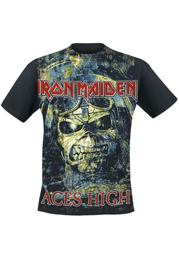 Iron Maiden - Aces High - T-Shirt - Uomo - nero