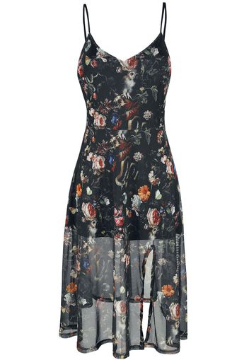 Jawbreaker - Night Garden Print Midi Dress - Abito media lunghezza - Donna - multicolore