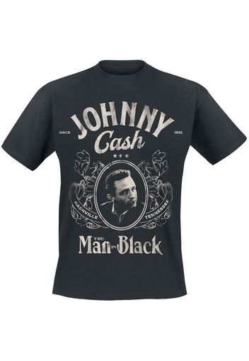 Johnny Cash - The Man In Black - T-Shirt - Uomo - nero