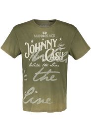 Johnny Cash - American Legend Army - T-Shirt - Uomo - cachi