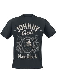 Johnny Cash - The Man In Black - T-Shirt - Uomo - nero