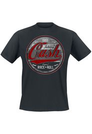 Johnny Cash - Original Rock n Roll Red/Grey - T-Shirt - Uomo - nero