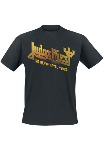 Judas Priest - 50 Years Anniversary 2020 - T-Shirt - Uomo - nero