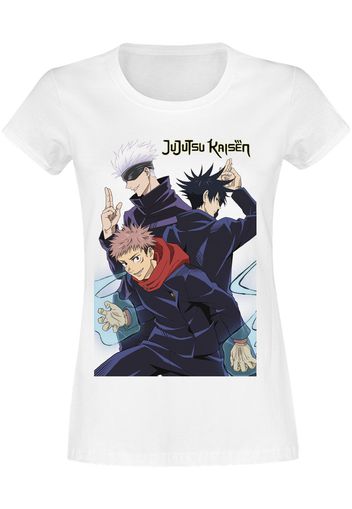 Jujutsu Kaisen - Trio - T-Shirt - Donna - bianco