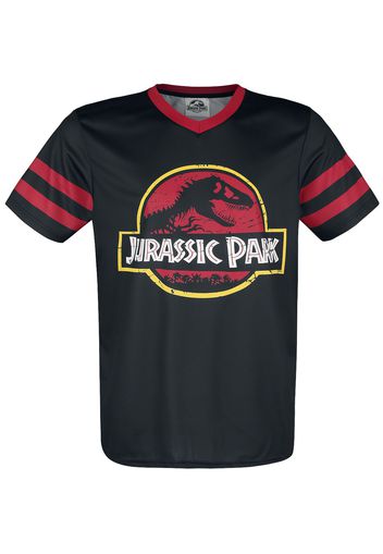 Jurassic Park - Logo - Maglia Sportiva - Uomo - nero