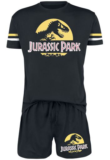 Jurassic Park - Logo - Pigiama - Uomo - nero