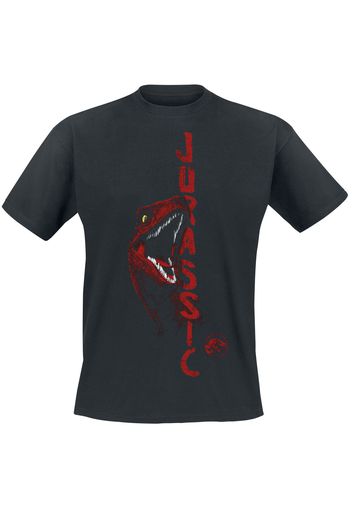 Jurassic Park - Jurassic World - Velociraptor - T-Shirt - Uomo - nero