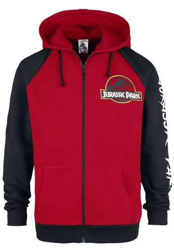 Jurassic Park - Classic Logo - Felpa jogging - Uomo - rosso nero