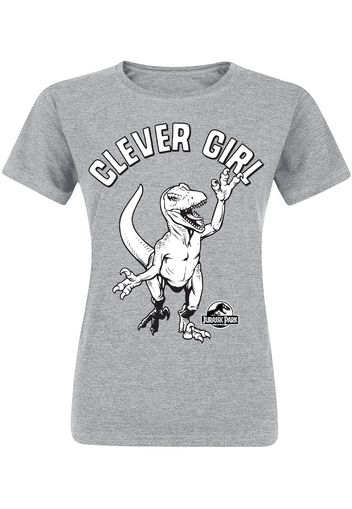 Jurassic Park - Clever Girl - T-Shirt - Donna - grigio