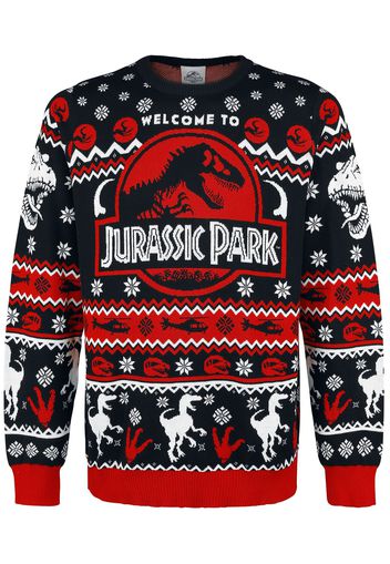 Jurassic Park - Logo - Christmas jumper - Uomo - multicolore