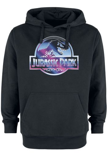 Jurassic Park - Jurassic World - Logo - Felpa con cappuccio - Uomo - nero